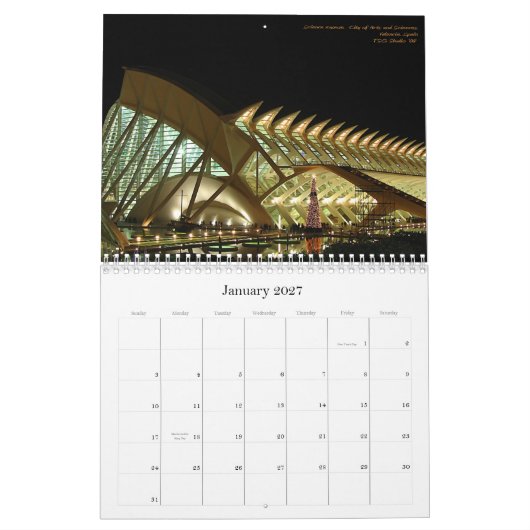 2009 Kalender-städtische Träume Kalender (Jan 2027)
