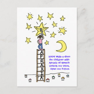2009 Kinderspaziergang mit Apraxia of Speech Postkarte
