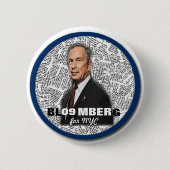 2009 NY Bürgermeister Mike Bloomberg Pin Button (Vorderseite)