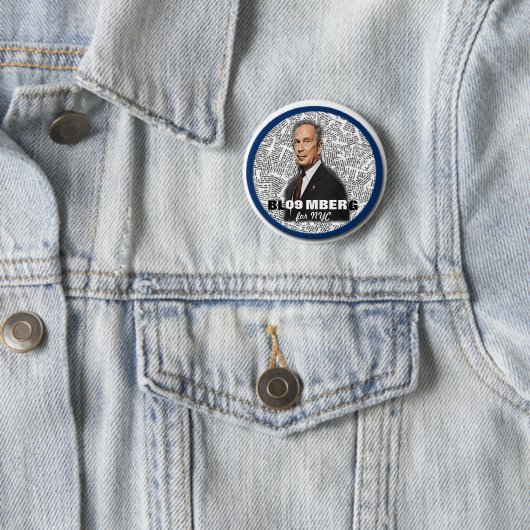 2009 NY Bürgermeister Mike Bloomberg Pin Button (Beispiel)