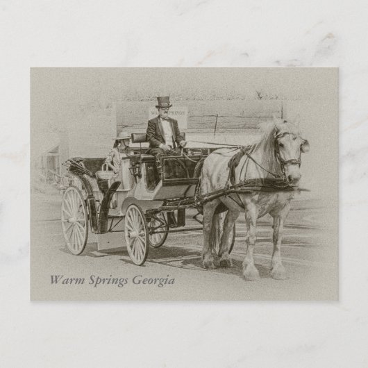 2009 oder 1909?, Warm Springs Georgia Postkarte (Vorderseite)