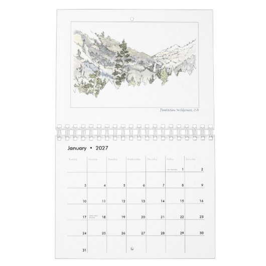 2009 Skizze-Kalender Kalender (Jan 2027)