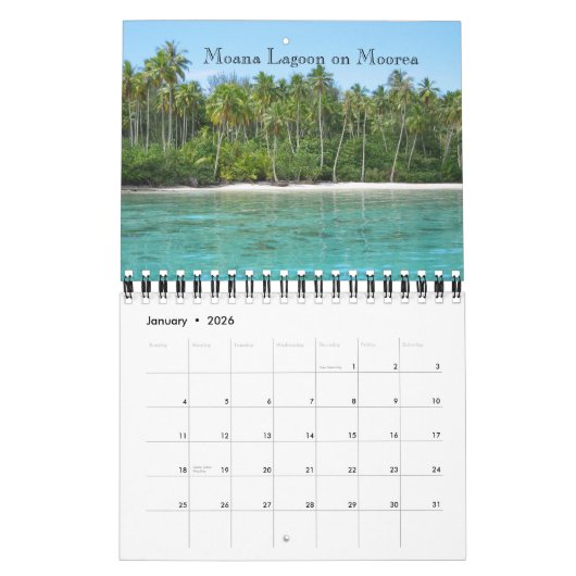 2009 Tahiti-Kalender - kleines 7x11 Kalender (Jan 2026)