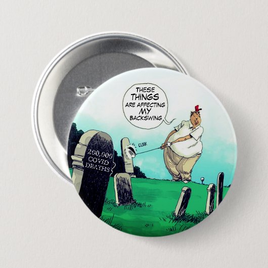 200.000 Tote und Trump Golfs Button (Vorne & Hinten)