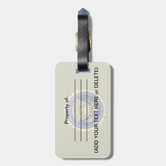 [200] Abzeichen des Präsidenten [PSB] Gepäckanhänger (Rückseite vertikal)