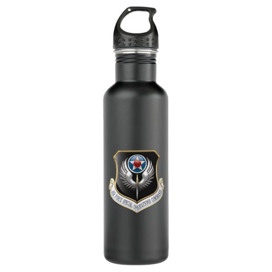 [200] AFSOC-Emblem Edelstahlflasche (Vorderseite)