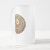 [200] Ägyptischer Sonnengott Ra Mattglas Bierglas (Vorderseite Links)