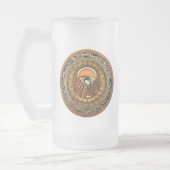 [200] Ägyptischer Sonnengott Ra Mattglas Bierglas (Links)