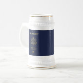 [200] American Passport Cover Bierglas (Vorderseite Links)