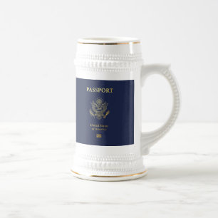 [200] American Passport Cover Bierglas
