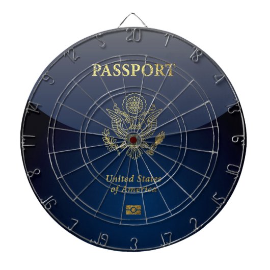 [200] American Passport Cover Dartscheibe (vorne)