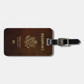 [200] American Passport Cover Gepäckanhänger (Vorderseite horizontal)