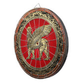 [200] Assyrian Winged Lion - Gold Lamassu Dartscheibe (Vorderseite rechts)