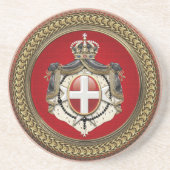 [200] Beschluss Maltas - SMOM-Wappen Getränkeuntersetzer (Vorne)