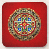 [200] Celtic Cross [Gold+Enamel] Getränkeuntersetzer (Vorderseite)