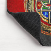 [200] Celtic Cross [Gold+Enamel] Mousepad (Ecke)