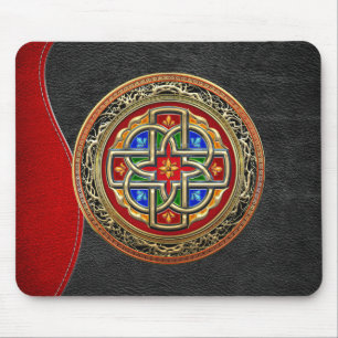 [200] Celtic Cross [Gold+Enamel] Mousepad