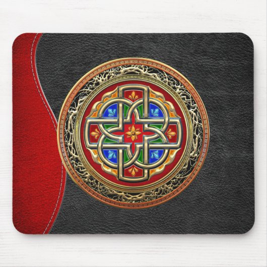 [200] Celtic Cross [Gold+Enamel] Mousepad (Vorne)