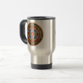 [200] Celtic Cross [Gold+Enamel] Reisebecher (Vorderseite Links)
