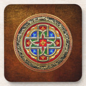 [200] Celtic Cross [Gold+Enamel] Untersetzer (Vorderseite)