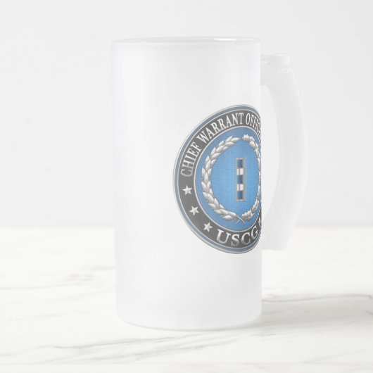 [200] CG: Chief Warrant Officer 4 (CWO4) Mattglas Bierglas (VorderseiteRechts)