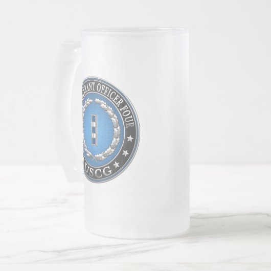 [200] CG: Chief Warrant Officer 4 (CWO4) Mattglas Bierglas (Vorderseite Links)