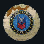 [200] CG: Petty Officer First Class (PO1) Dartscheibe<br><div class="desc">Einführung des Projektes "Military Insignia 3D" mit hochwertigen militärischen heraldry Designs. Hier finden Sie personalisierbare Kleidung, Accessoires, Schreibwaren, Porto und Geschenke, die mit einem Ranglisten eines Kastenschutzbeamten, First Class (PO1) dekoriert sind. Der kleine Offizier ist der sechste in der Küstenwache angeworbene Offizier, knapp über dem kleinsten Offizier, der zweiten Klasse...</div>