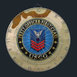 [200] CG: Petty Officer First Class (PO1) Dartscheibe<br><div class="desc">Einführung des Projektes "Military Insignia 3D" mit hochwertigen militärischen heraldry Designs. Hier finden Sie personalisierbare Kleidung, Accessoires, Schreibwaren, Porto und Geschenke, die mit einem Ranglisten eines Kastenschutzbeamten, First Class (PO1) dekoriert sind. Der kleine Offizier ist der sechste in der Küstenwache angeworbene Offizier, knapp über dem kleinsten Offizier, der zweiten Klasse...</div>