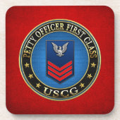 [200] CG: Petty Officer First Class (PO1) Untersetzer (Vorderseite)