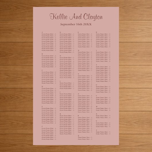 200 Cinnamon Rose Einfache Hochzeitskarte Poster