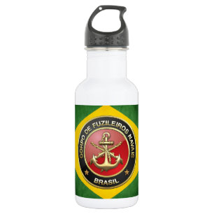 [200] Corpo De Fuzileiros Navais [Brasilien] (CFN) Edelstahlflasche