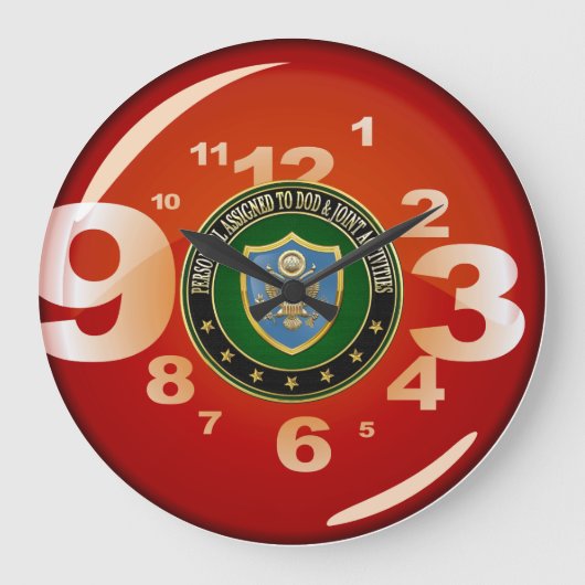 [200] DOD & Joint Activities CSIB Special Edition Große Wanduhr (Vorderseite)