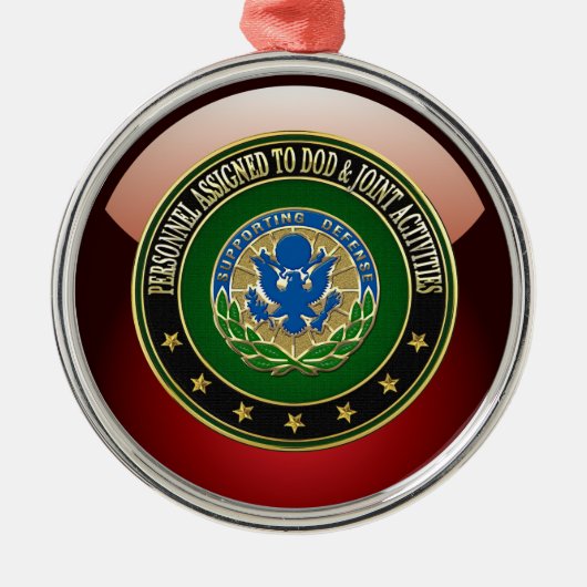 [200] DOD & Joint Activities DUI Special Edition Silbernes Ornament (Vorne)