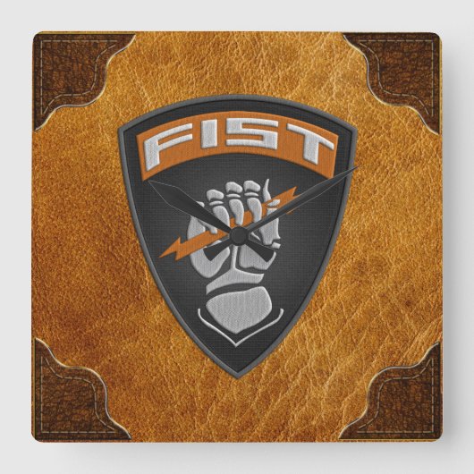 [200] Forward Observer (FIST) [Patch] Quadratische Wanduhr (Vorderseite)