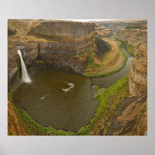 200 Fuß hoher Palouse Falls State Park in Poster