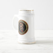 [200] Golden Chinese Dragon Fucanglong Bierglas (Vorderseite Links)