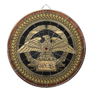 [200] Goldrömischer Kaiseradler auf Goldmedaille Dartscheibe