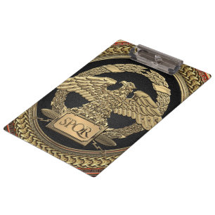 [200] Goldrömischer Kaiseradler auf Goldmedaille Klemmbrett