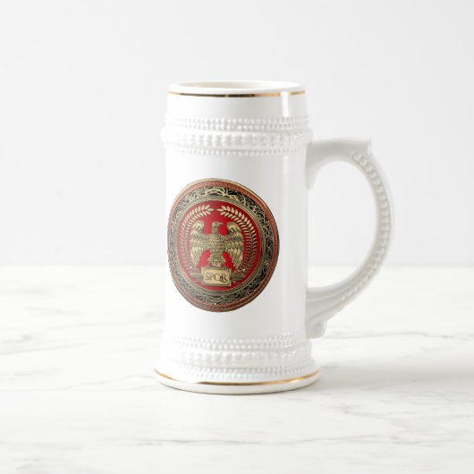[200] Goldrömischer Kaiseradler Bierglas (Rechts)