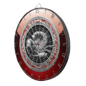 [200] Heiliger Silberkorpion auf Schwarz Dartscheibe (Vorderseite rechts)