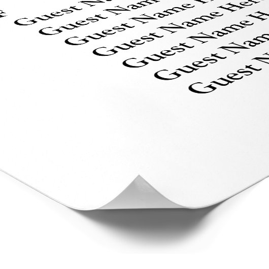 200 Hochzeitskarten mit Rot- und Goldflora Poster (Ecke)