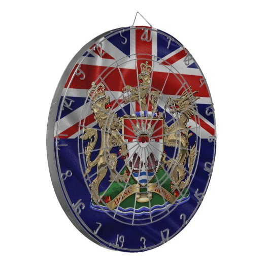 [200] Hongkong - Wappen-Wappen 1959-1997 Dartscheibe (Vorderseite Links)