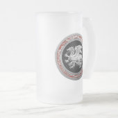 [200] Icelandic Dragon, Landvæ ttir [Silver] Mattglas Bierglas (VorderseiteRechts)