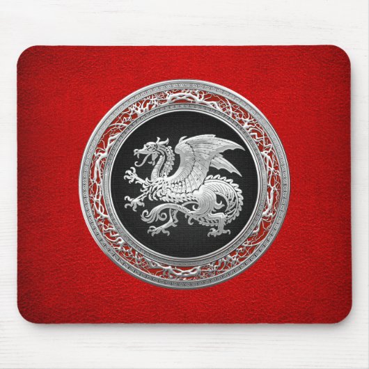 [200] Icelandic Dragon, Landvæ ttir [Silver] Mousepad (Vorne)