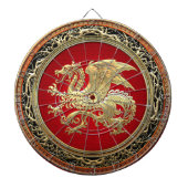 [200] Isländischer Drache, Landvættir [Gold] Dartscheibe (vorne)