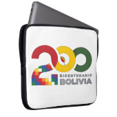 200 Jahre Zweihundertjahrfeier Boliviens Laptopschutzhülle (Vorne Rechts)
