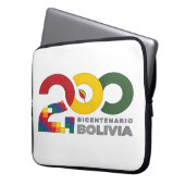 200 Jahre Zweihundertjahrfeier Boliviens Laptopschutzhülle (Vorderseite Links)
