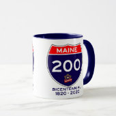 200. Jahrestag Maines zweihundertjährig Tasse (VorderseiteRechts)
