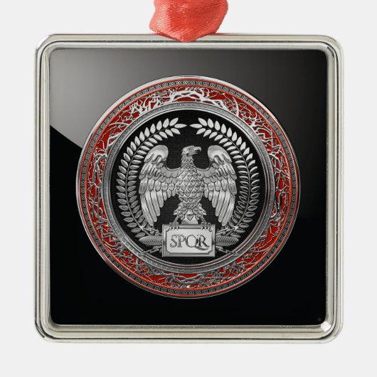 [200] Kaiseradler Silver Ornament Aus Metall (Vorne)