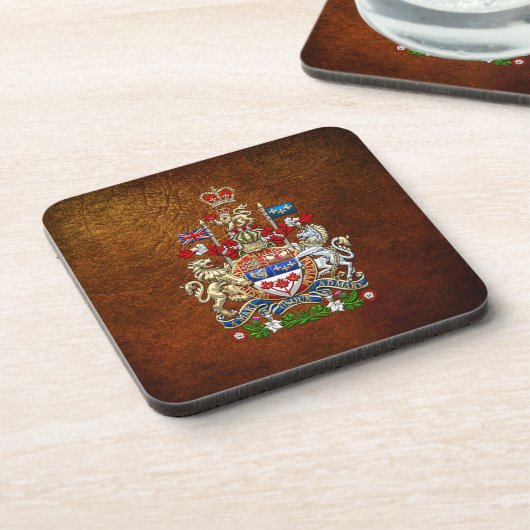 [200] Kanada-Wappen [3D] Untersetzer (Linke Seite)